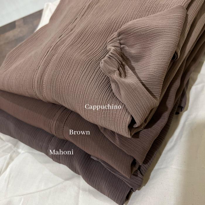 READY Griya Musafa - Pakaian Wanita Muslimah Afiya Abaya Crinkle Yoryu Gamis cantik simpel G00D