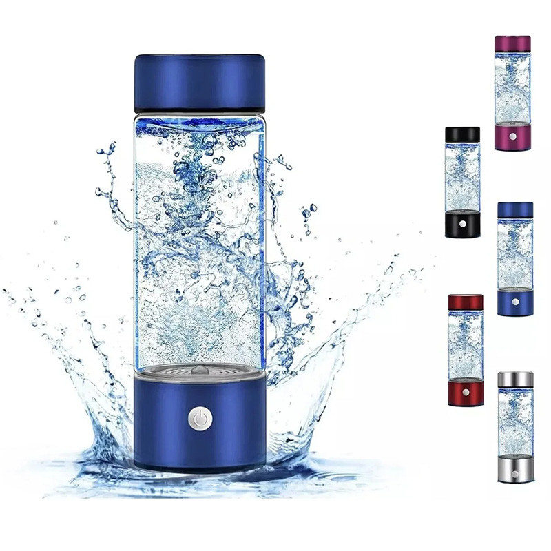 Hydrogen Water Bottle, Portable Hydrogen Water Ionizer Machine Generator Rechargeable Hydrogen Rich