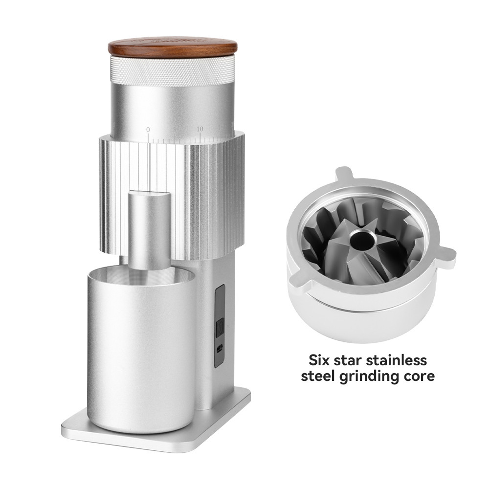 Electric Coffee Grinder Gift Set, Coffee Bean Grinder With Air Blower, Portable Coffee Grinder Gift