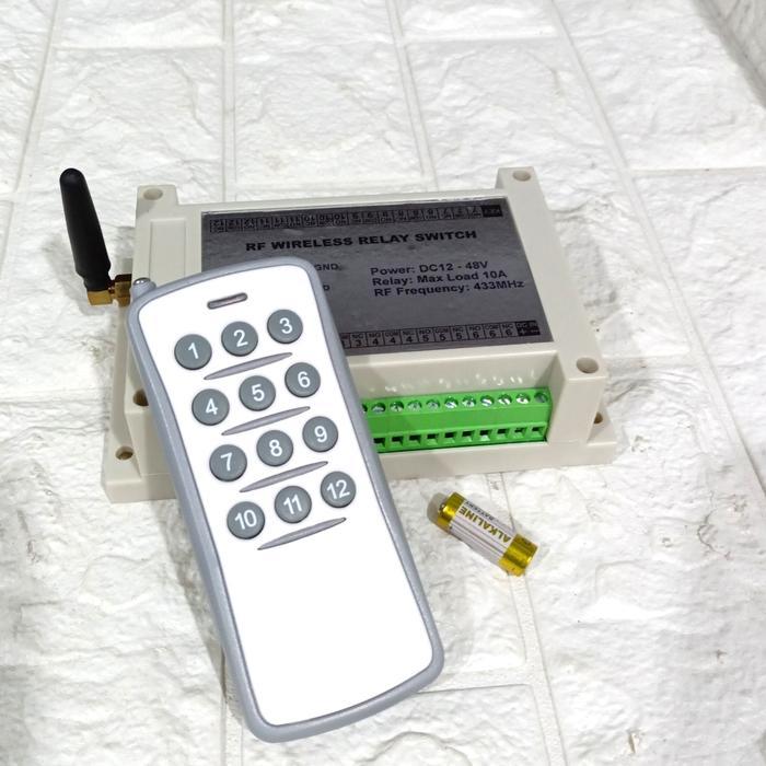 REMOT AKTUATOR 6CH NAIK TURUN REMOT WIRELESS 12CH 12-48V DC RF REMOTE