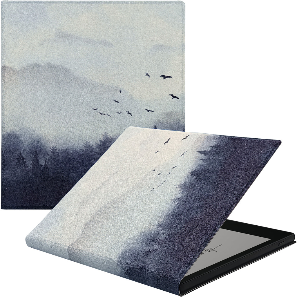 GAUGGER Magnetic Leather Case for 7" Onyx Boox Tablet Go Color 7/Boox Page Ultra-Thin Cover with Aut