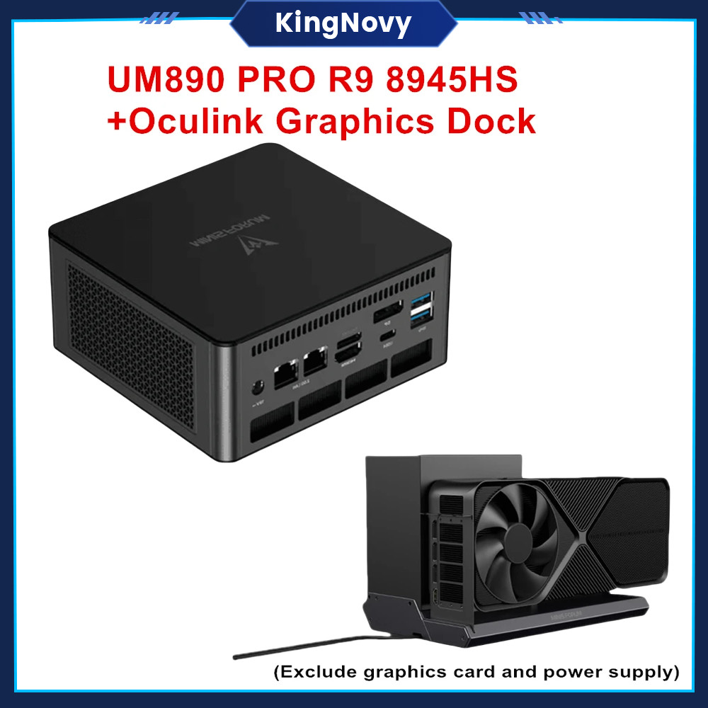 MINISFORUM UM890 UM880 UM790 Pro XTX Gaming Mini PC Ryzen 9 8945HS 7940HS 2*DDR5 5600MHz 2*2.5G Ocul