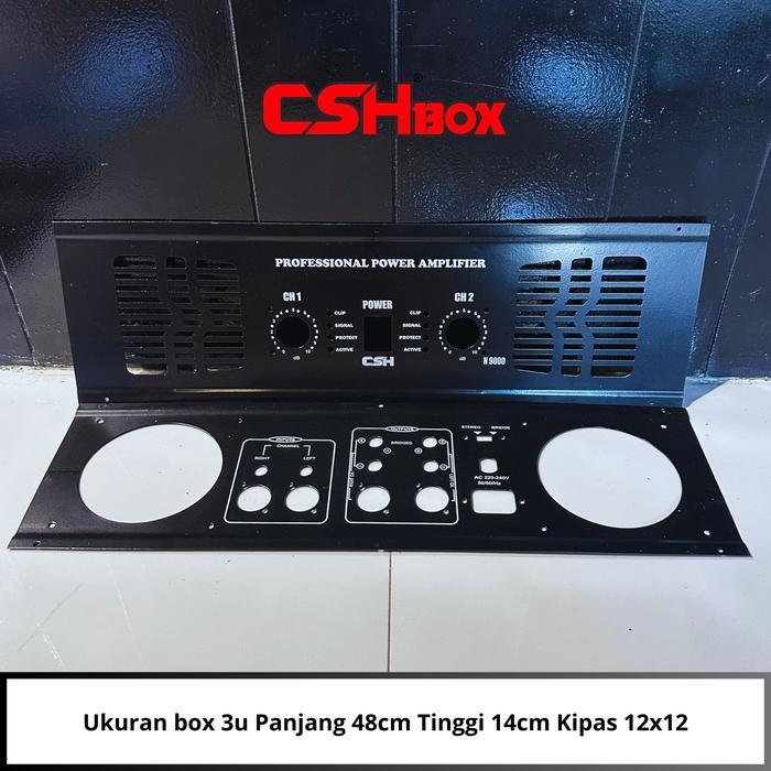 Promo Plat Panel Box Power CSH Ukuran 3u Depan Belakang (CA 20, PX 5000, CA 28, TD 1.8, 2000)