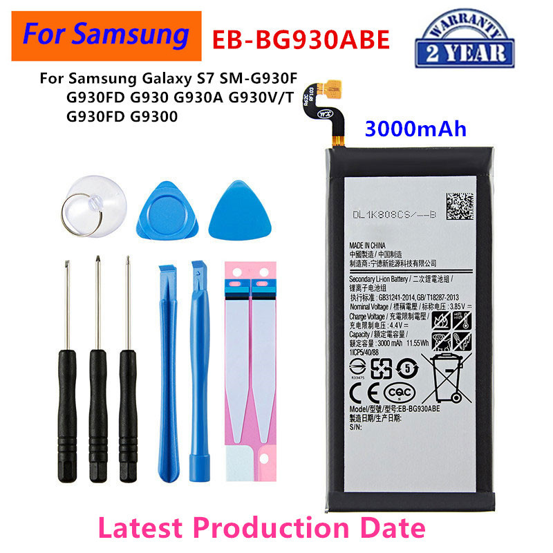 Brand New Eb-Bg930Abe 3000Mah Battery For Galaxy S7 Sm-G930F G930Fd G930 G930A G930V/T G930Fd G9300
