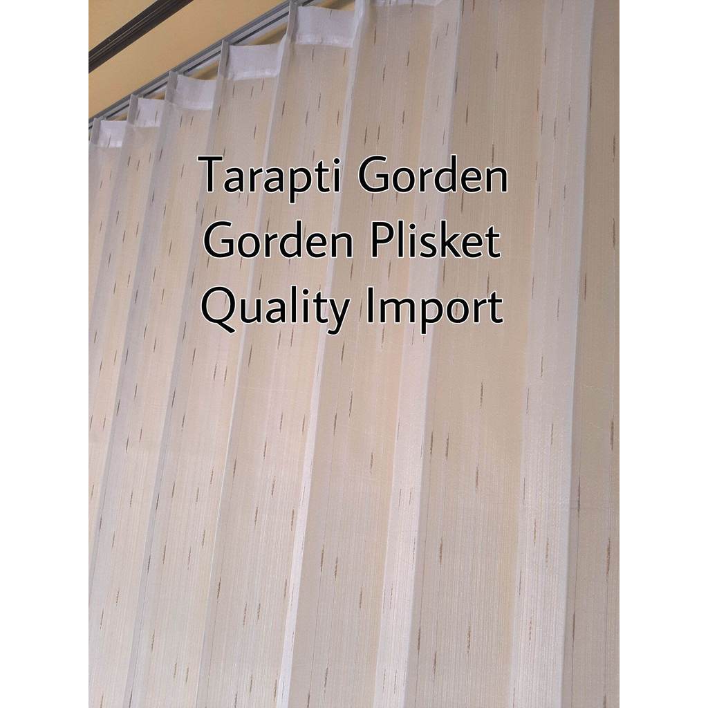 Gorden Vitrase Import Grade A/Gorden Daleman Cantolan Kawat s/Hordeng Jendela Bahan Tebal