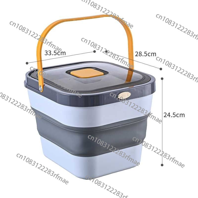 Cat Food Bucket Sealed Moisture-Proof Pet Grain Storage 10Kg Storage Folding Rice Bucket