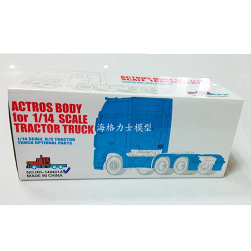 Three-Axle 1851 Trailer Complete Body Shell For 1/14 Tamiya Rc Truck Trailer Tipper Benz Actros 1851