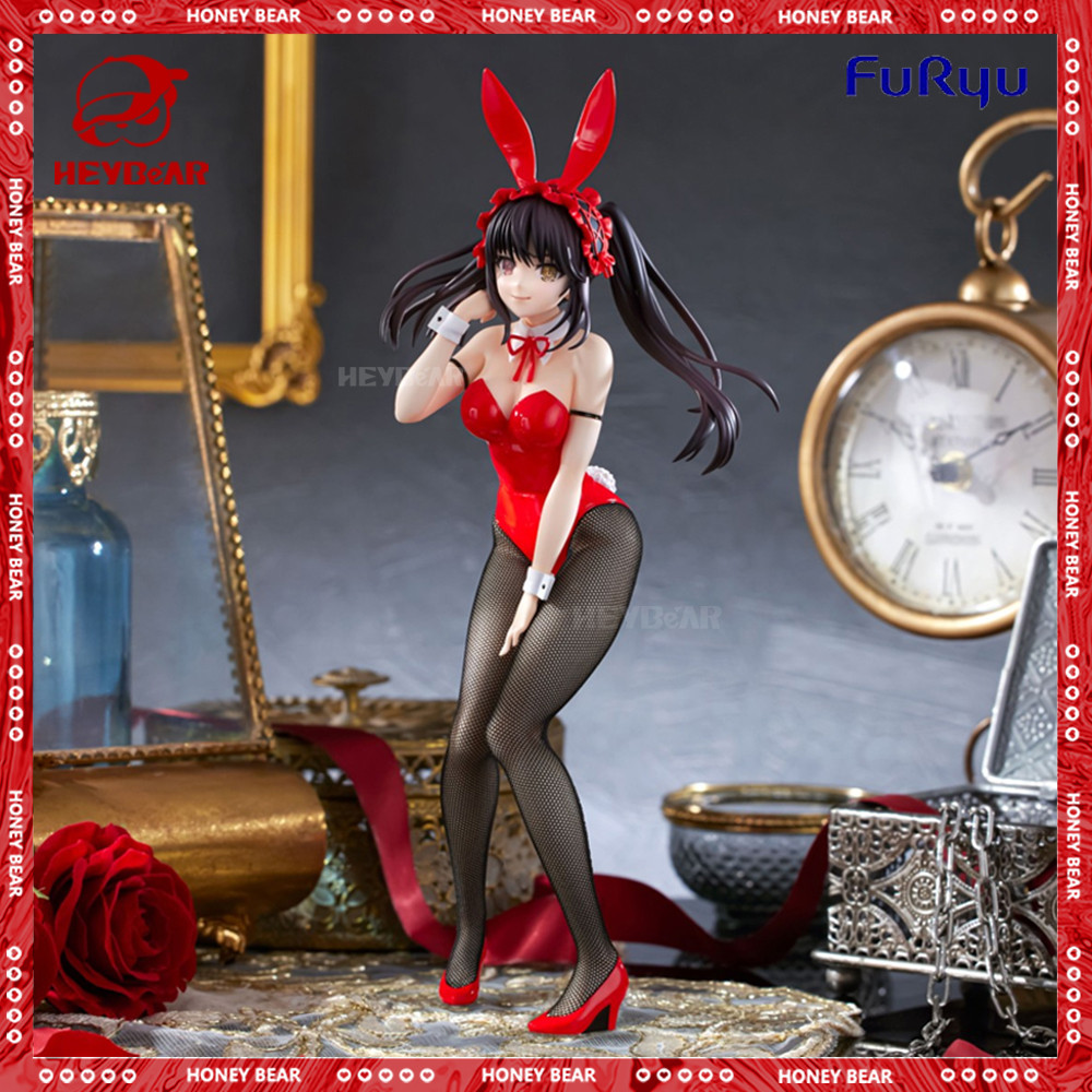 Original Furyu Bicute Bunnies Tokisaki Kurumi Nightmare Action Figure Date Alive Iv Bunny Anime