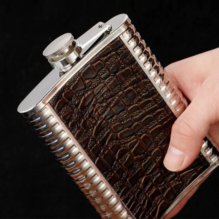 Botol Wine Whisky Hip Flask Stainless Steel Original