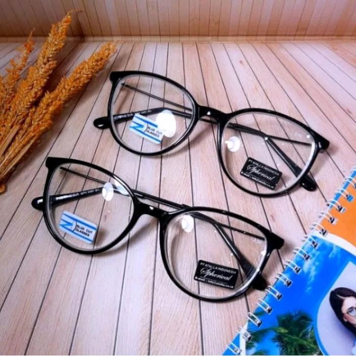 Kacamata Minus Lensa Anti Blueray Kaca Mata Rabun Jauh Pria Wanita Korean Style Terlaris Optik
