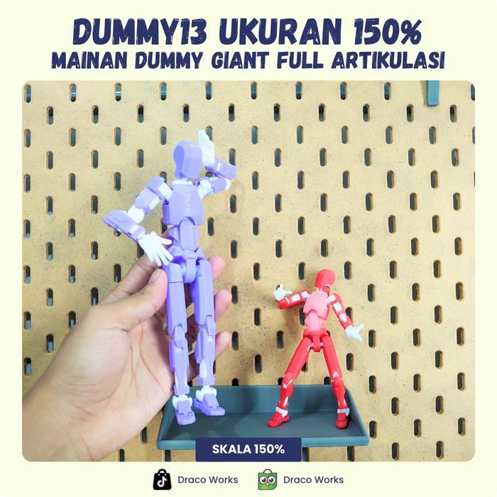 giant dummy 13 versi titan besar 150% belum dirakit - tipe cowok mainan full artikulasi articulate