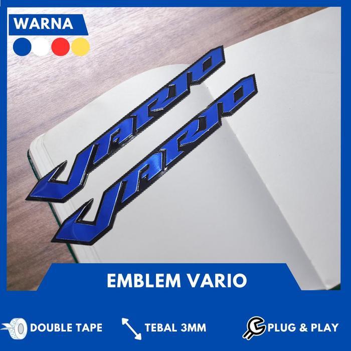 EMBLEM VARIO TIMBUL LOGO VARIO BUKAN STICKER TIMBUL MOTOR EMBLEM LOGO 3D VARIO TIMBUL EMBLEM VARIO