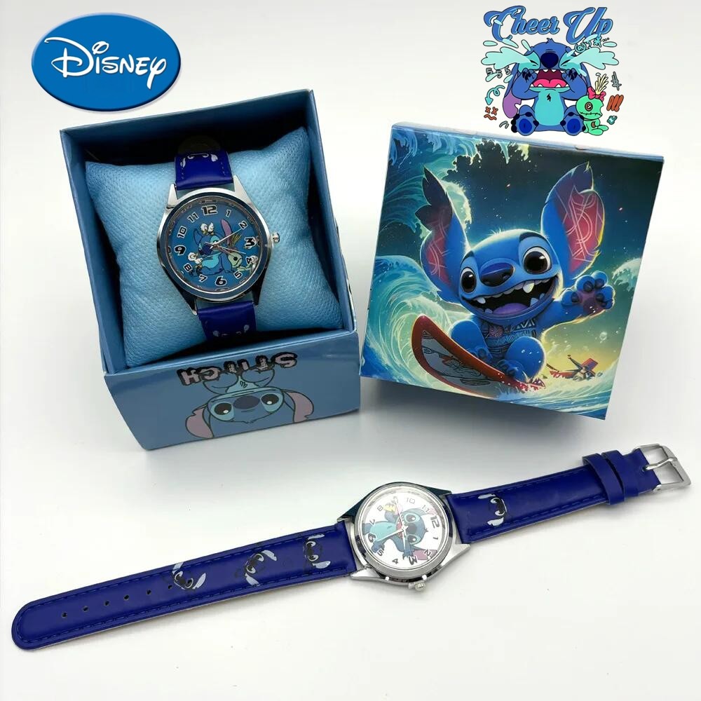 Stitch Watch Blind Box Gift Box Watch Pointer Quartz Children Box Gift Watch Girls Stitch Box Watch