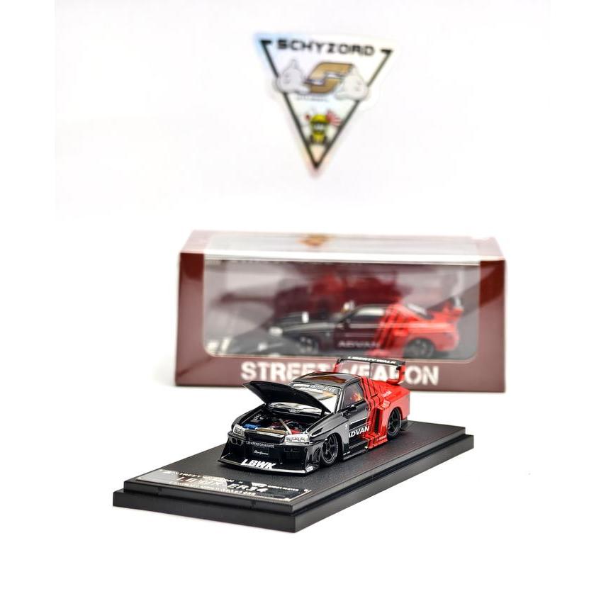 Street Weapon LBWK Skyline ER34 ADVAN LB Super Silhouette Open Hood Limited Edition