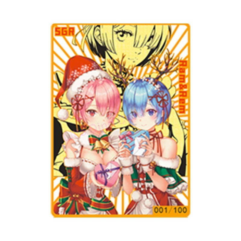 Newest Metal Card Rias Makima Power Marin Yor Forger Albedo Waifu Card Goddess Story Doujin Toys And