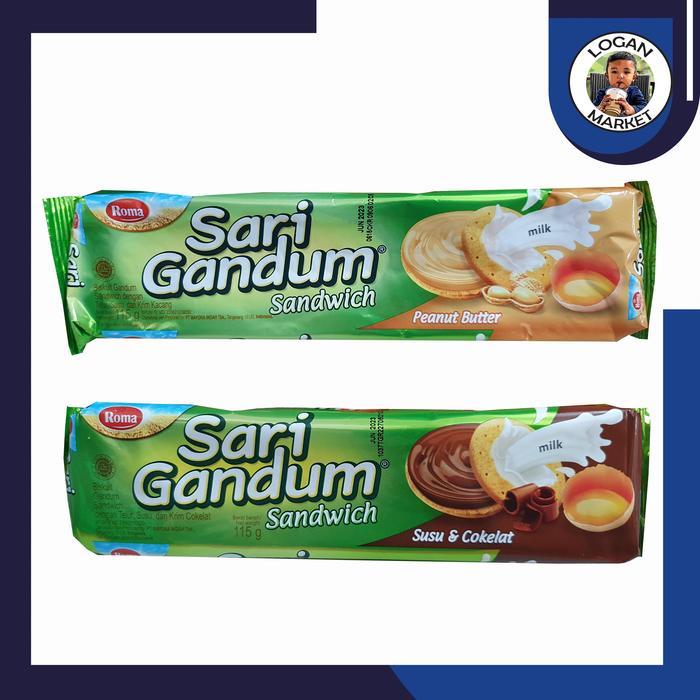 BIGSALE (FYP) ROMA SARI GANDUM SANDWICH 115GRAM 115 GRAM BISKUIT COKLAT / KACANG HARGA BERSAHABAT