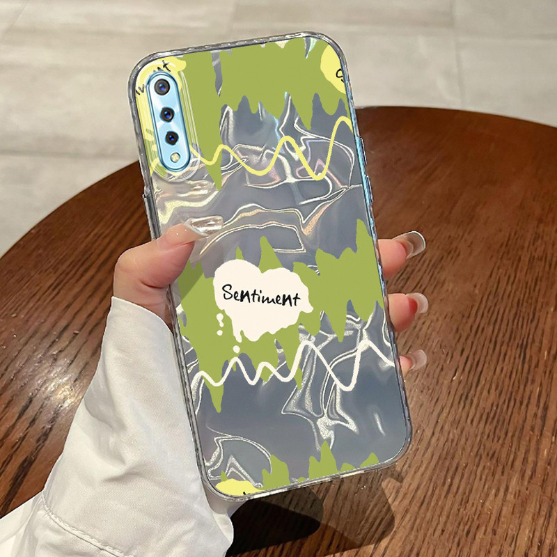 Casing Hp VIVO S1 VIVO S1 Pro Case Casing Pola Graffiti Alien HP Kasing Kasus ponsel transparan mewa