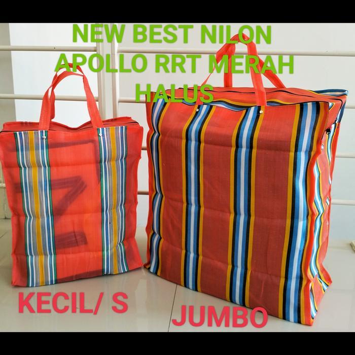 Sale Tas Belanja Nilon Senar Tote Bag Kecil Jumbo Tas Pasar/Tas Ayam Zipper