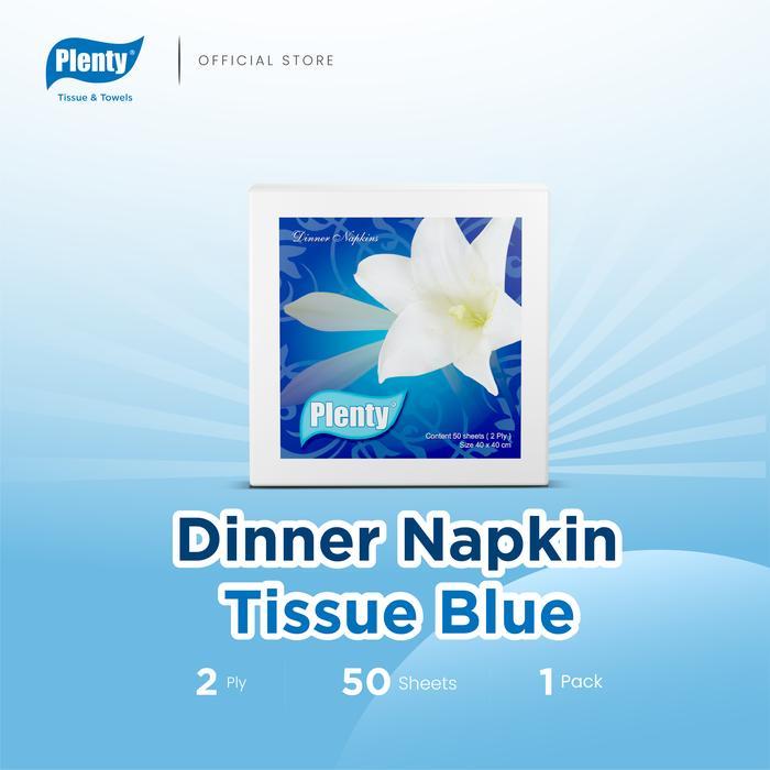 [Voucher] Plenty Dinner Napkin Tissue Blue Sheets