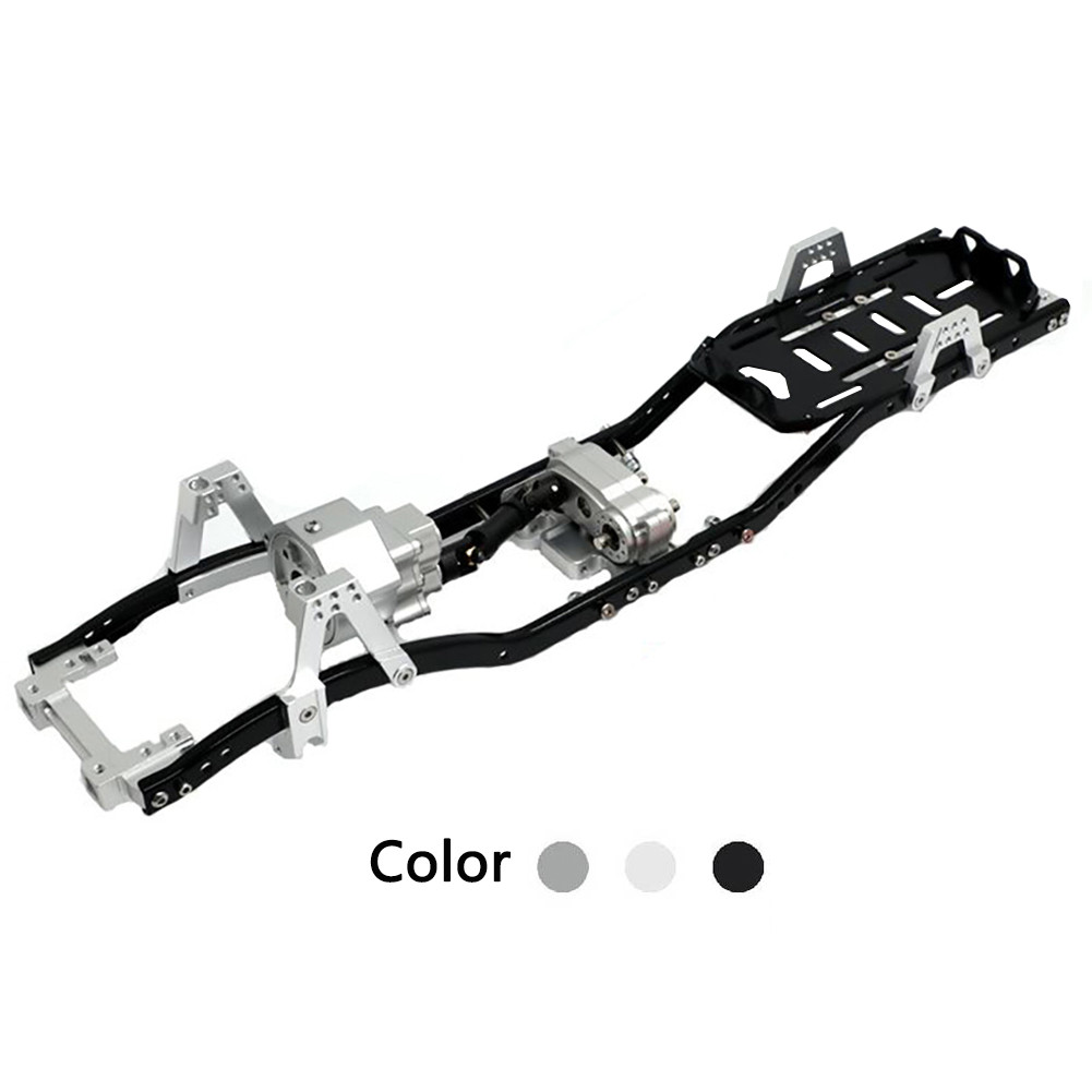 The New 313mm 12.3" Wheelbase Prefixal Gearbox Metal Chassis Frame for 1/10 RC Crawler Car Axial