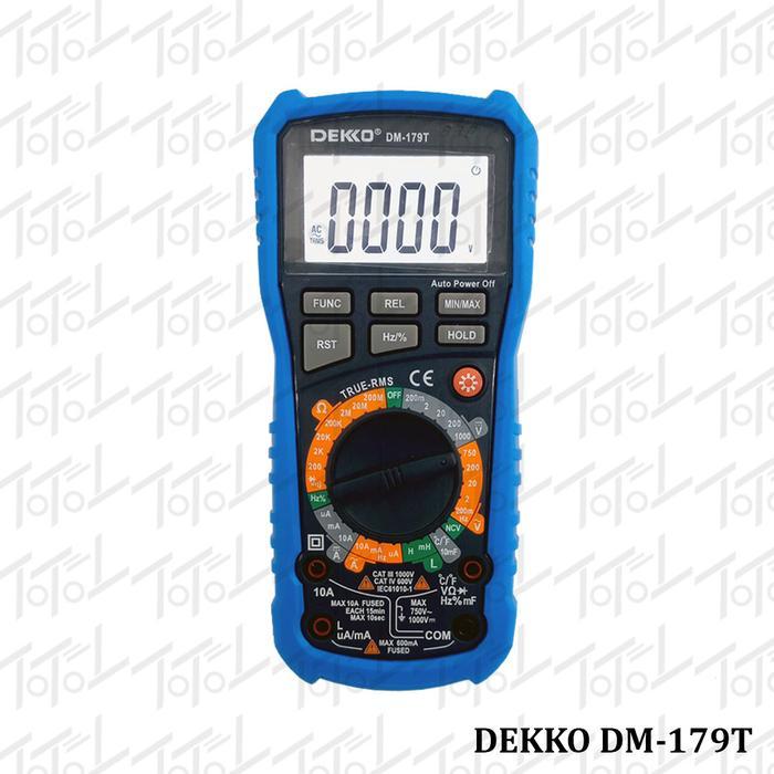 Dekko Dm-179T Digital Multimeter Plus Ncv Rms / Multitester Dekko Dm179T