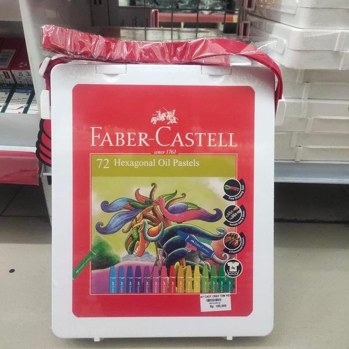 Faber Castell crayon 72 warna hexagonal