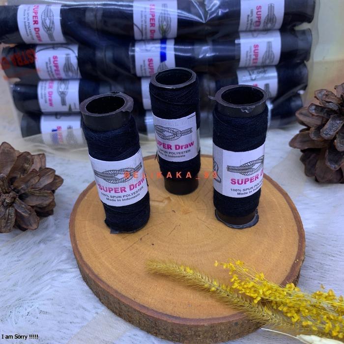 (12 PCS) BENANG JAHIT BESAR PAK ISI 12 PCS WARNA PUTIH HITAM CAMPUR WARNA / BENANG JAHIT BESAR