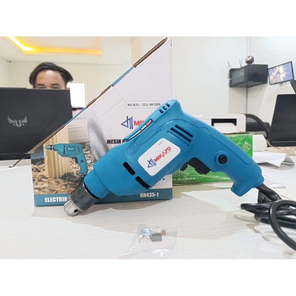 Mesin bor listrik 10mm lengkap/Mesin Bor Tangan Listrik Bolak Balik Variabel Speed/mesin bor