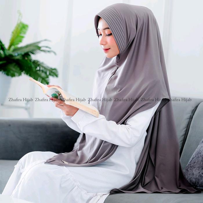 Khimar Antika Sofh Ped Polos Jilbab Panjang