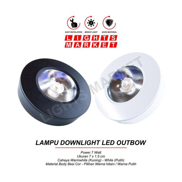 luxp- Lampu Downlight Outbow Led Spot Light 7W 7 Watt