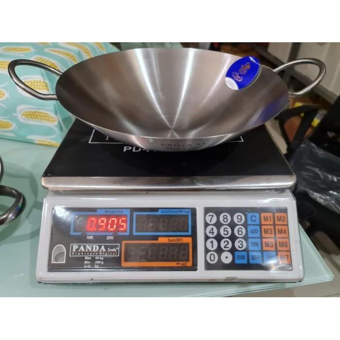 Terlaris Bima Prima X1 Asian Wok 36 Cm / Wajan Stainless