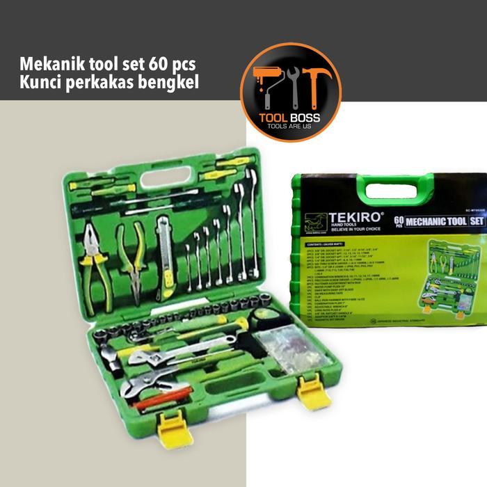 TEKIRO MEKANIK TOOL SET 60 PCS - KUNCI PERKAKAS BENGKEL