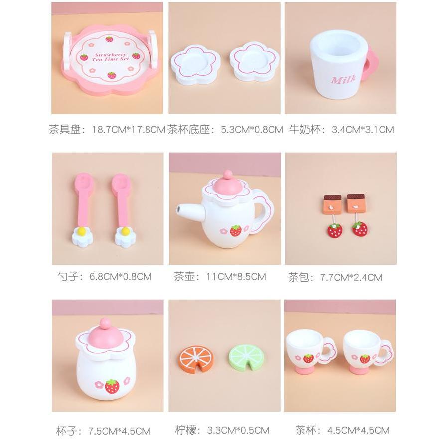 MOTHER GARDEN TEA TIME SET MAINAN EDUKASI ANAK KAYU WOODEN TOYS