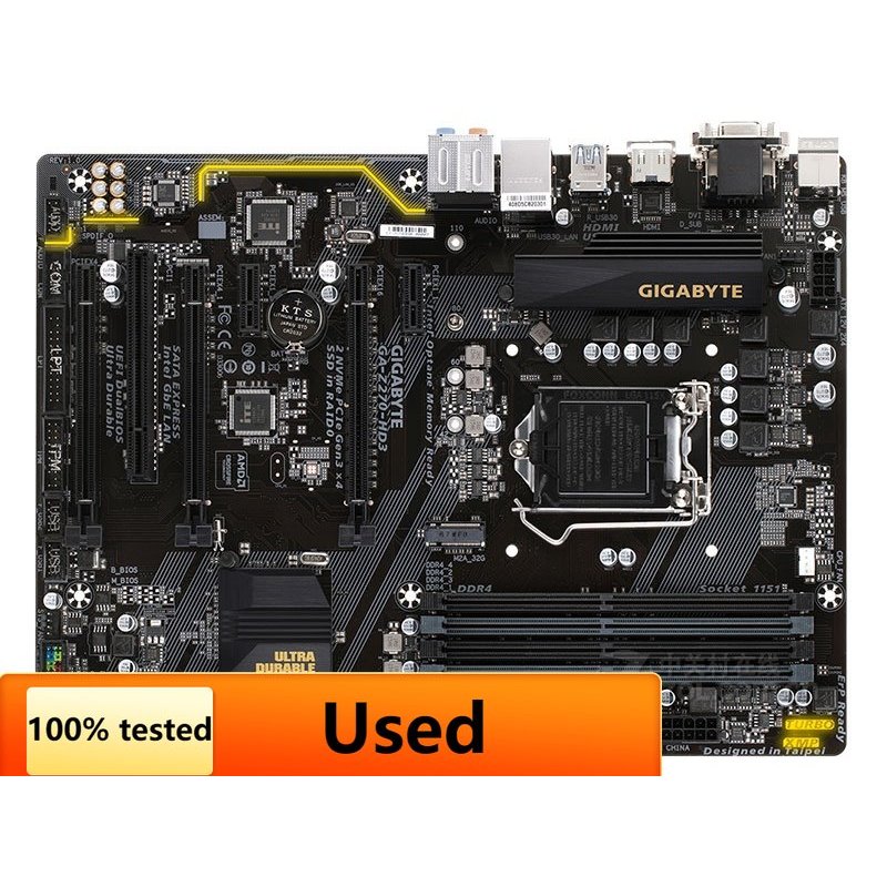 Gigabyte GA-Z270-HD3 Original Desktop Z270 Motherboard LGA 1151 DDR4 USB3.0 SATA3 M.2 Multi Slot Use