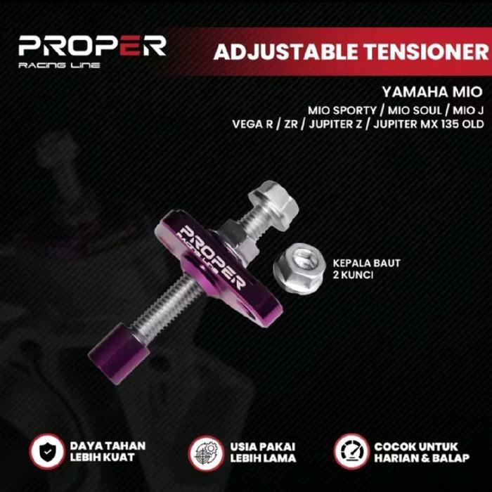 ADJUSTABLE TENSIONER MIO SPORTY MIO SOUL MIO J VEGA R JUPITER ZR PROPER RACING LINE MOTORCYCLE