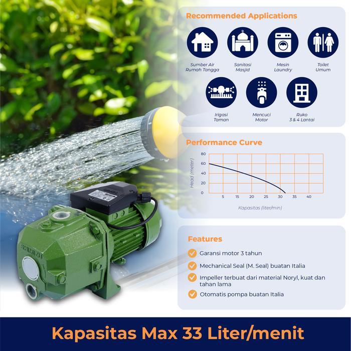 whss- Pompa Air Otomatis Shimizu Pc-375 Bit Tanpa Tabung