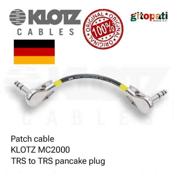 Patch cable jumper stereo klotz mc2000 pancake plug