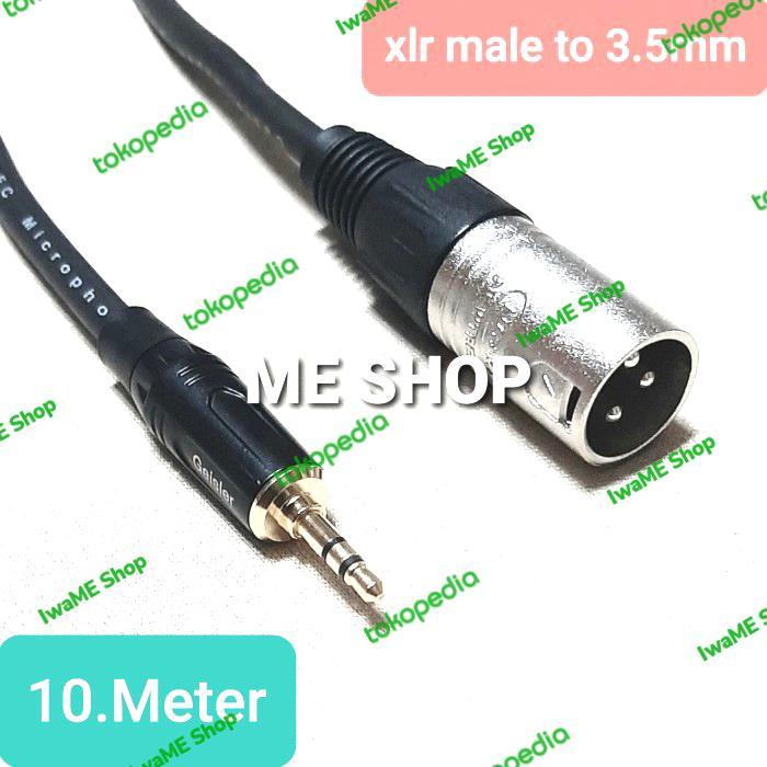 Mini Jack Audio Aux 3.5 Mm To Xlr Male 3Pin 10M Ready