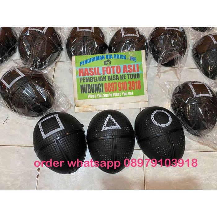 TOPENG SQUID GAME SEGITIGA BULAT KOTAK PENJAGA SOLDIER