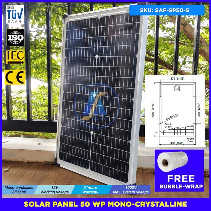 Solar panel 50Wp mono Solar 50 wp monocrystalline Solar Cell 50wp