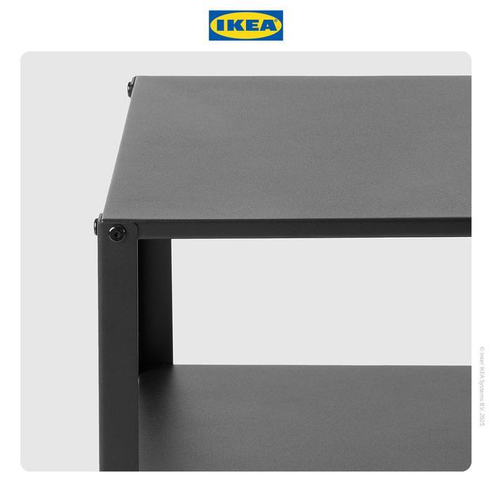 IKEA KNARREVIK Meja Samping Tempat Tidur Bahan Baja 37x28 cm