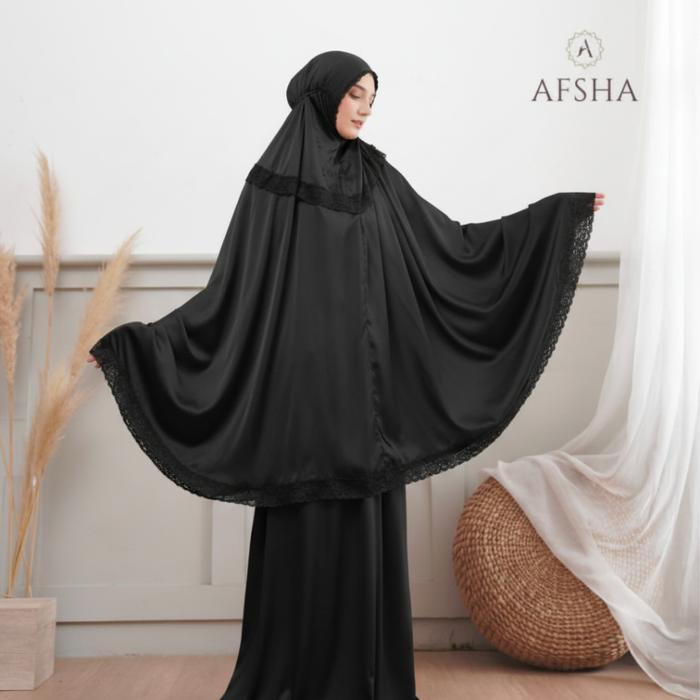 AFSHA - MUKENA DEWASA SHANUM 2IN1 SERIES (FREE SAJADAH, POUCH & BOX HAMPERS)