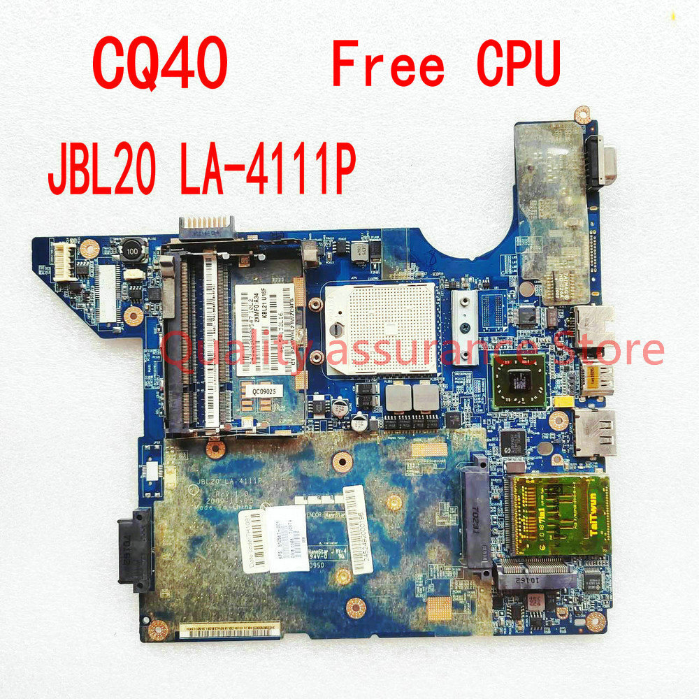 JBL20 LA-4111P For HP Compaq CQ40 Laptop Motherboard 510567-001 CQ40-320LA CQ40-520LA  CQ40-215WM CQ