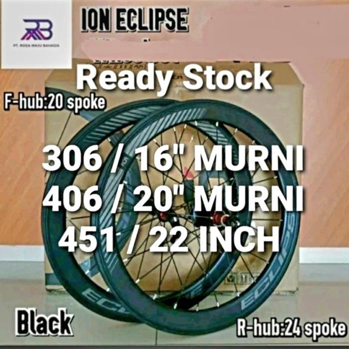 Ready Wheelset 16 20 22 Ion Eclipse Rim Brake Alloy Ringan
