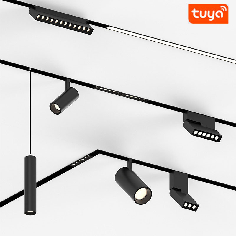 Smart Tuya  Magnetic Track Lights Embedded LED Spotlight Downlight