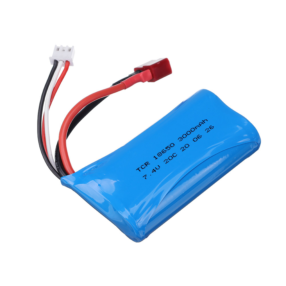 7.4V 3000MAH lipo Battery 18650 for Wltoys 12423 10428 12429 12401 12402 12402A RC Car Spare Parts c