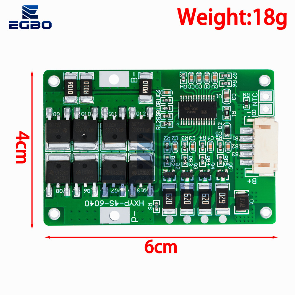 4S 20A 12.8V 14.4V 32650 32700 Lifepo4 Battery Balanced BMS for Electric Boat Uninterrupted Power Su