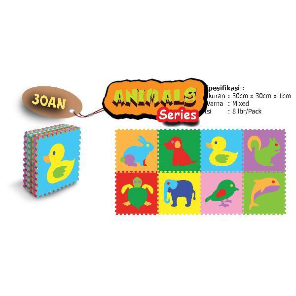 Mainan Karpet Puzzle Busa Gambar isi 8 pcs