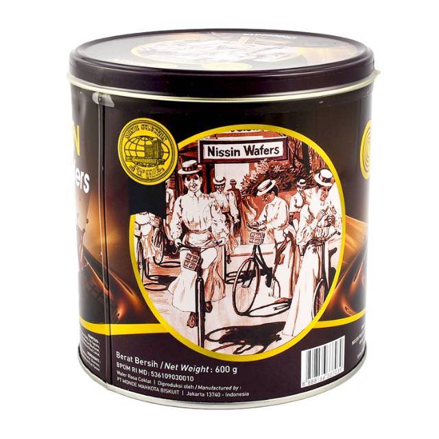 wafer Nissin kaleng