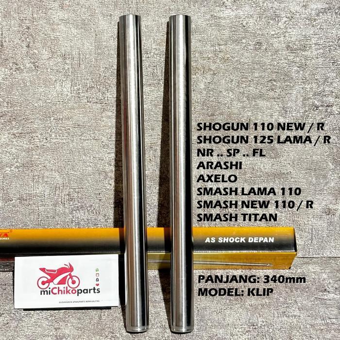 Pipa As Shock Skok Garpu Depan Shogun New 110 R 125 Lama SP FL Arashi Axelo PNP Smash 110 Lama New R